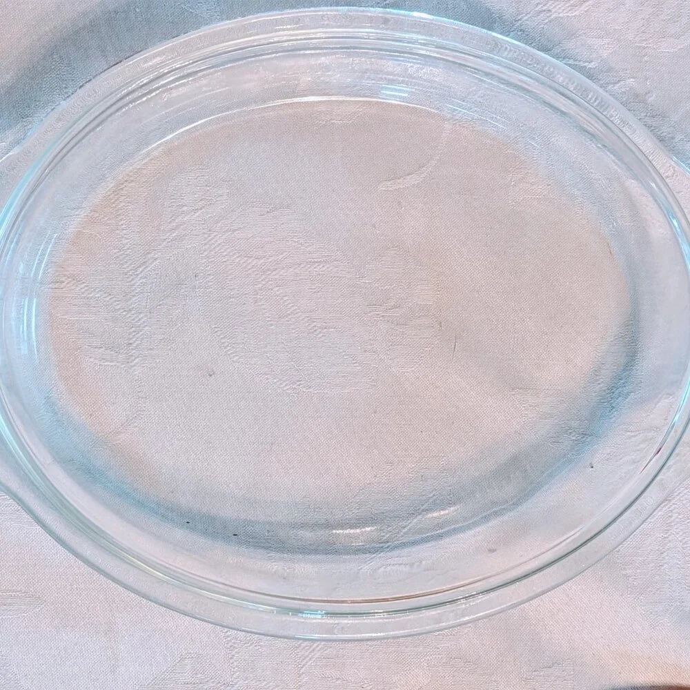 VTG Anchor Hocking Fire King Casserole Dish w/ Lid #433 Blue Flower
